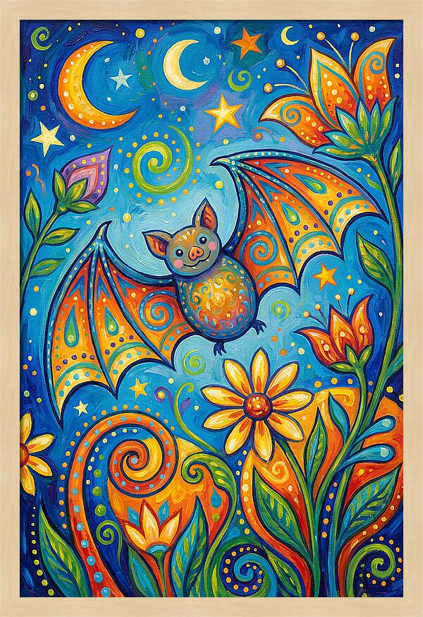 Bat Folk In A Whimsical Garden
