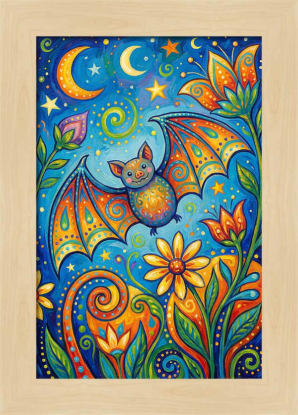 Bat Folk In A Whimsical Garden