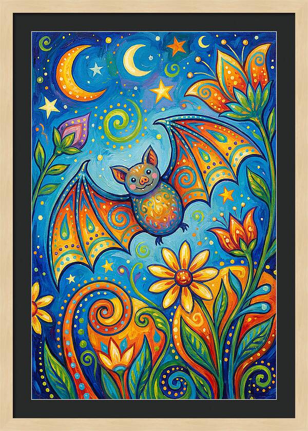 Bat Folk In A Whimsical Garden
