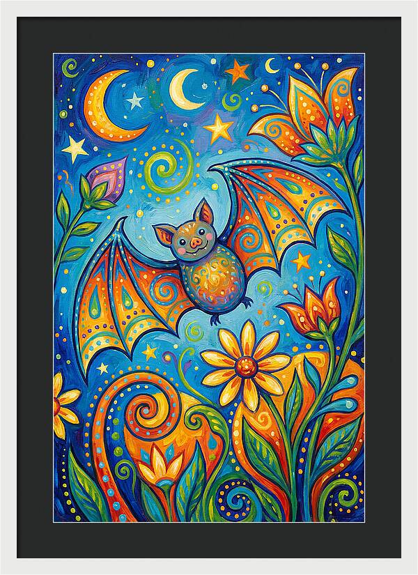 Bat Folk In A Whimsical Garden
