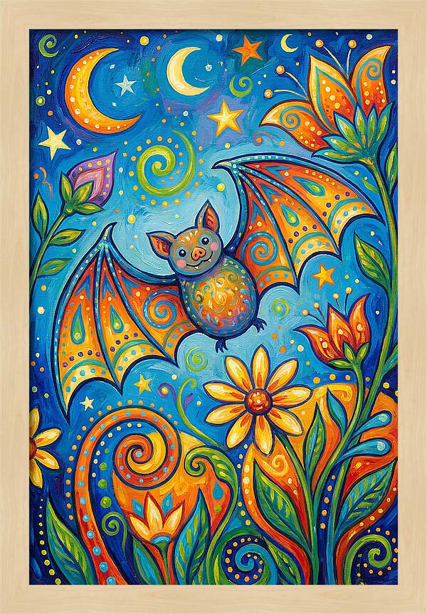 Bat Folk In A Whimsical Garden