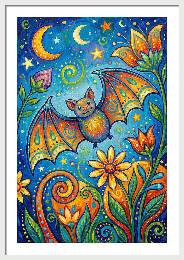 Bat Folk In A Whimsical Garden