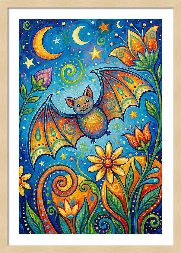 Bat Folk In A Whimsical Garden