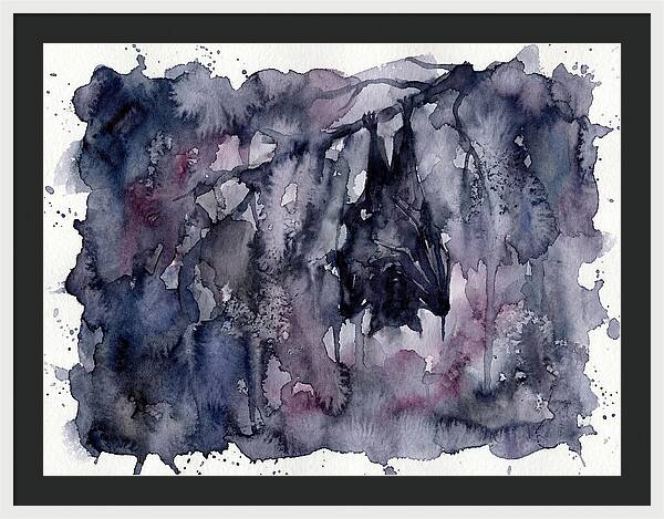 Bat Hanging In Shadows