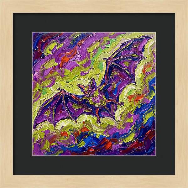 Bat In Vibrant Flight