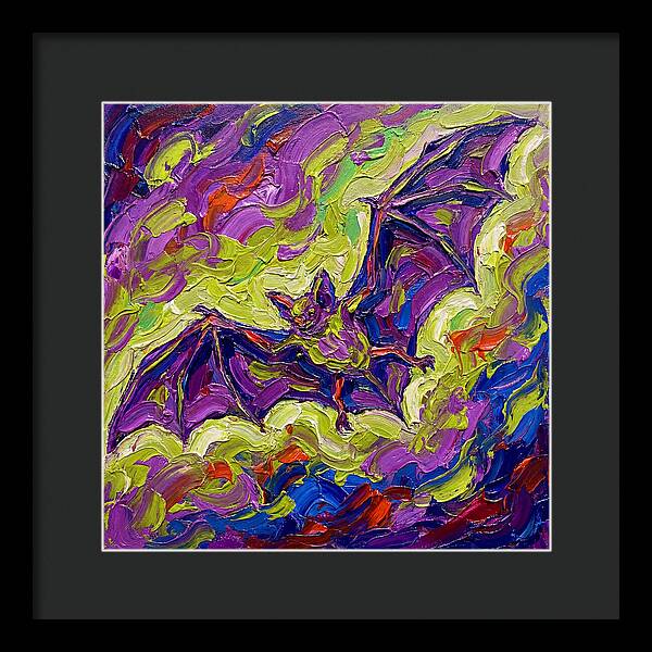 Bat In Vibrant Flight