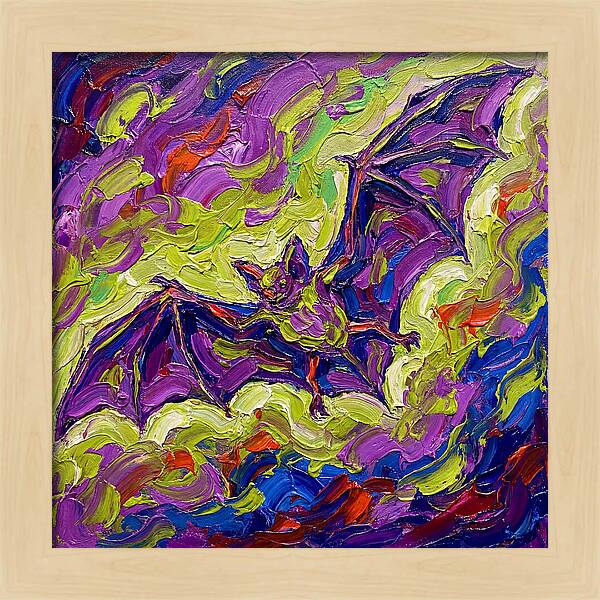 Bat In Vibrant Flight