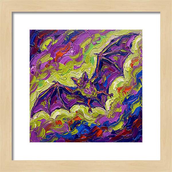 Bat In Vibrant Flight