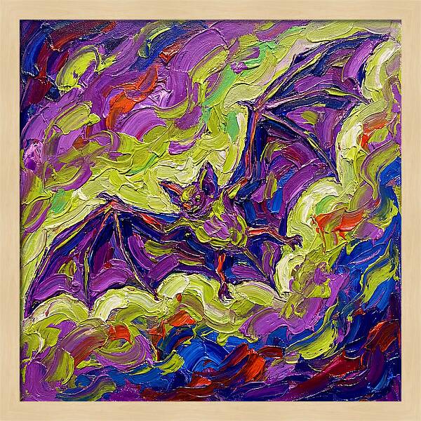 Bat In Vibrant Flight