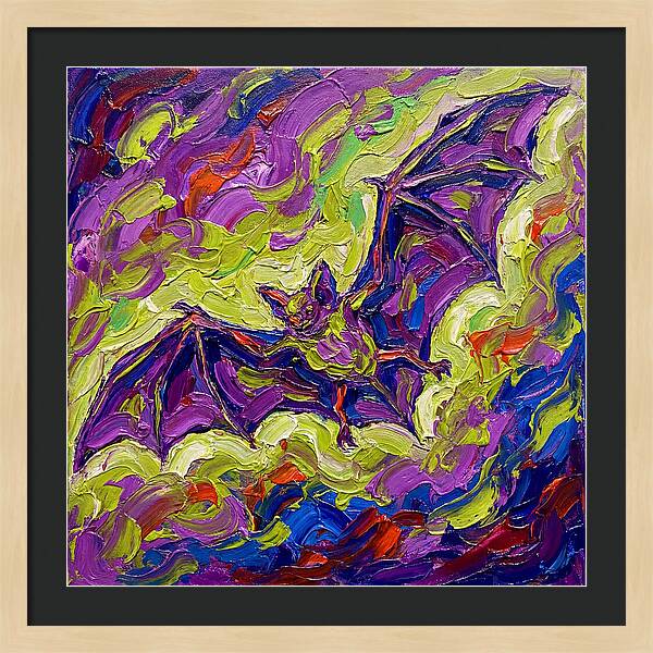 Bat In Vibrant Flight