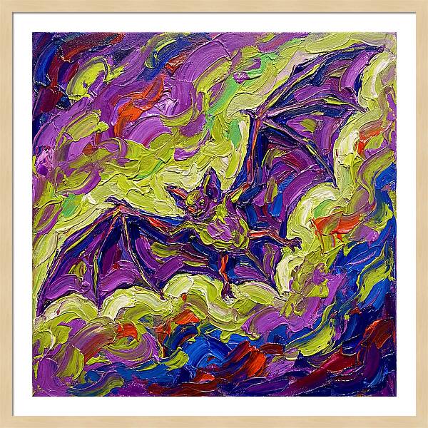Bat In Vibrant Flight