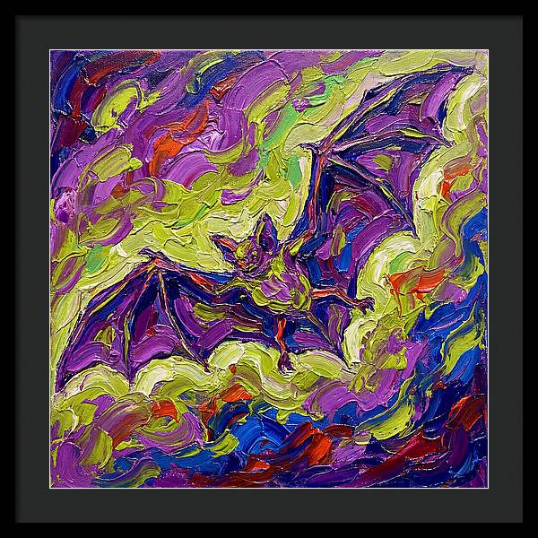 Bat In Vibrant Flight
