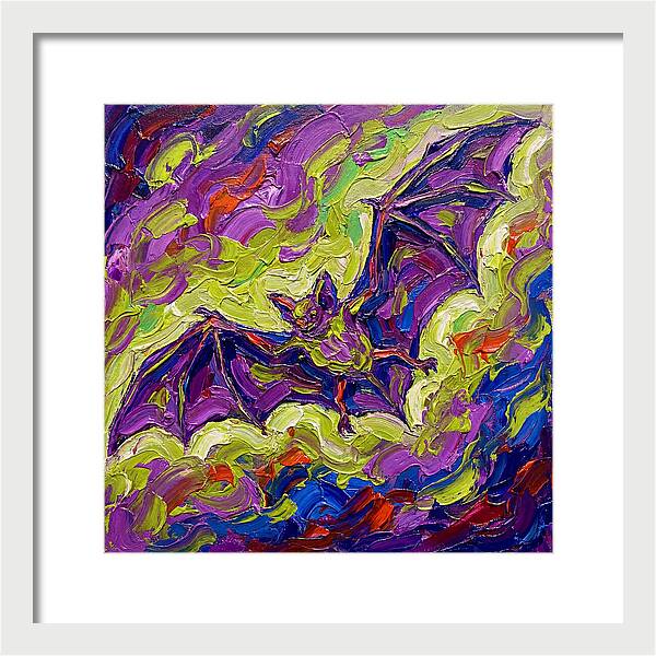 Bat In Vibrant Flight