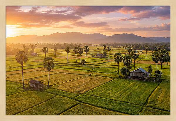Battambang Countryside At Golden Hour