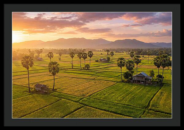 Battambang Countryside At Golden Hour