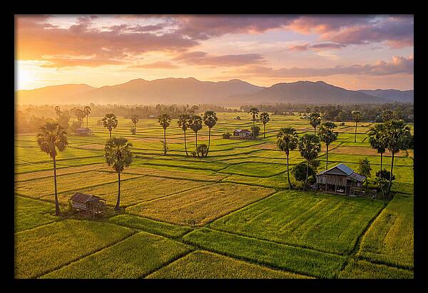 Battambang Countryside At Golden Hour