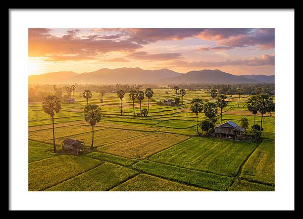 Battambang Countryside At Golden Hour