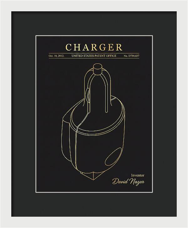 Battery Charger Gold Patent Usd730837s1