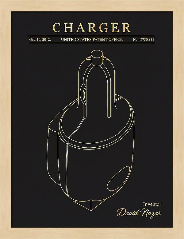 Battery Charger Gold Patent Usd730837s1