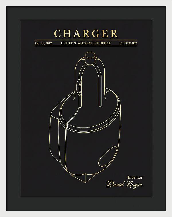 Battery Charger Gold Patent Usd730837s1