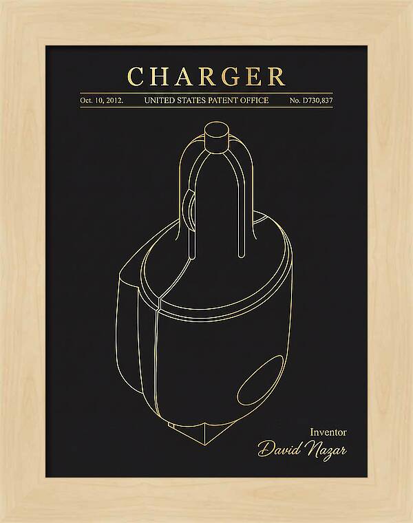 Battery Charger Gold Patent Usd730837s1