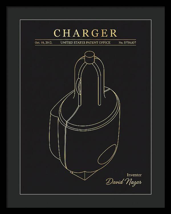 Battery Charger Gold Patent Usd730837s1