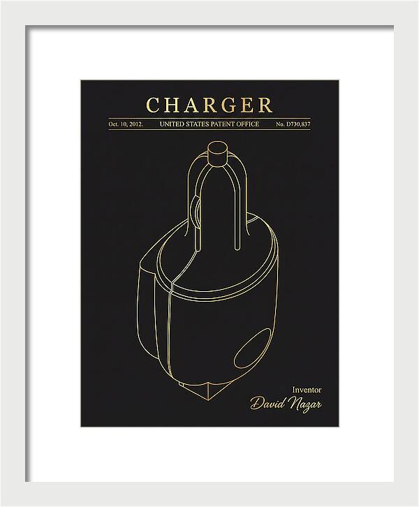 Battery Charger Gold Patent Usd730837s1