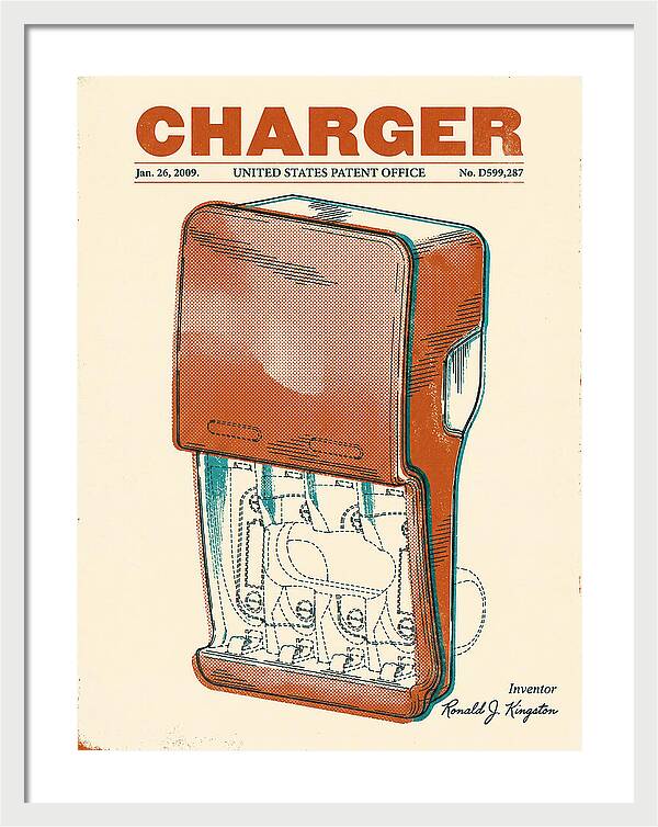 Battery Charger Retro Patent Usd599287s1
