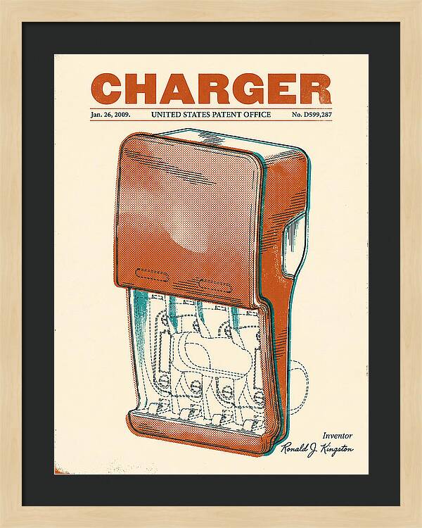 Battery Charger Retro Patent Usd599287s1