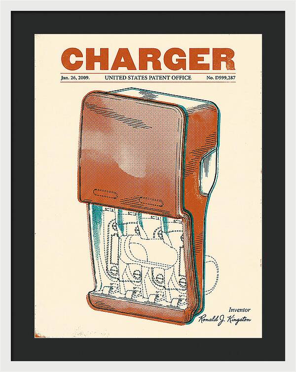 Battery Charger Retro Patent Usd599287s1