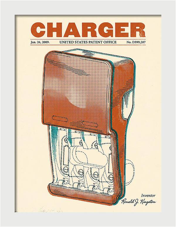 Battery Charger Retro Patent Usd599287s1