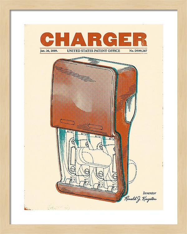 Battery Charger Retro Patent Usd599287s1