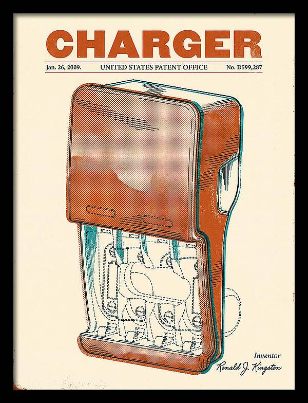 Battery Charger Retro Patent Usd599287s1