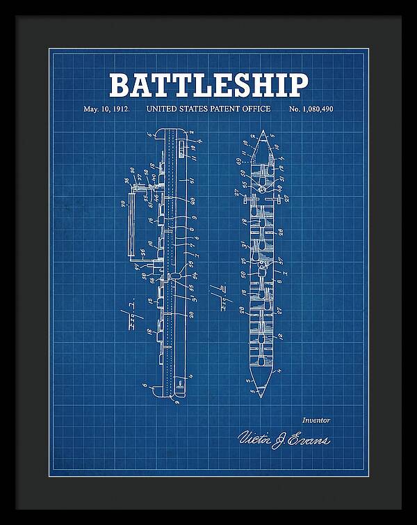 Battleship Blueprint Patent Us1080490