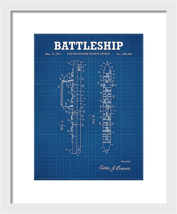 Battleship Blueprint Patent Us1080490