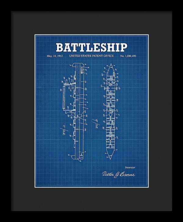 Battleship Blueprint Patent Us1080490