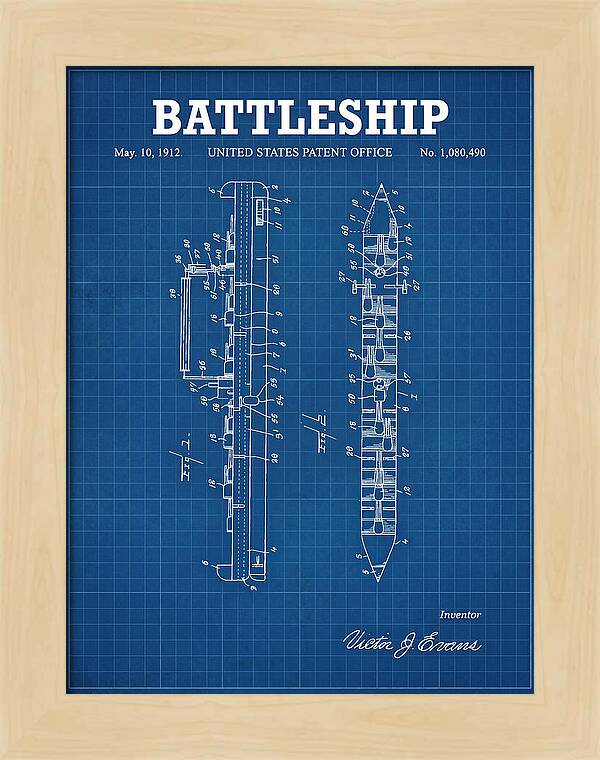 Battleship Blueprint Patent Us1080490