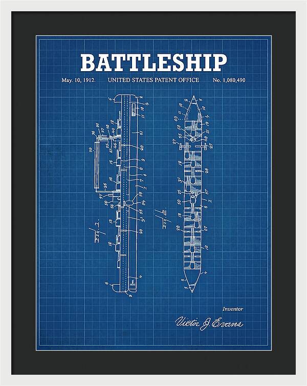 Battleship Blueprint Patent Us1080490