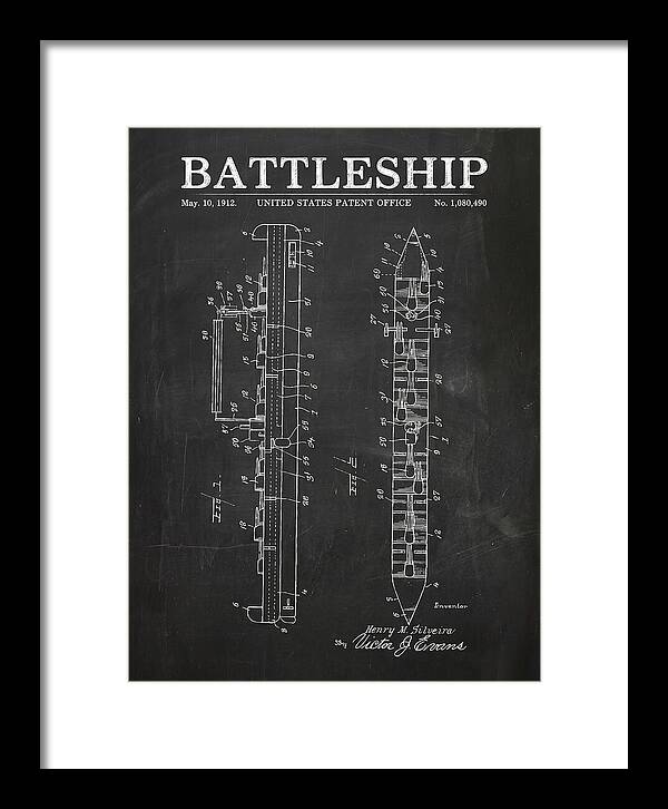 Battleship Chalkboard Patent Us1080490