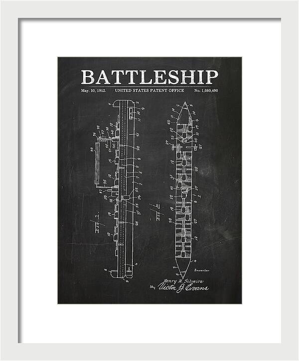 Battleship Chalkboard Patent Us1080490