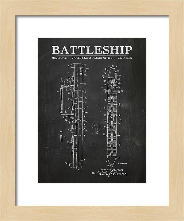 Battleship Chalkboard Patent Us1080490