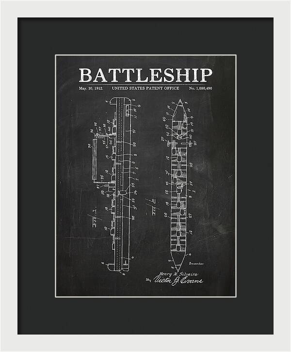 Battleship Chalkboard Patent Us1080490