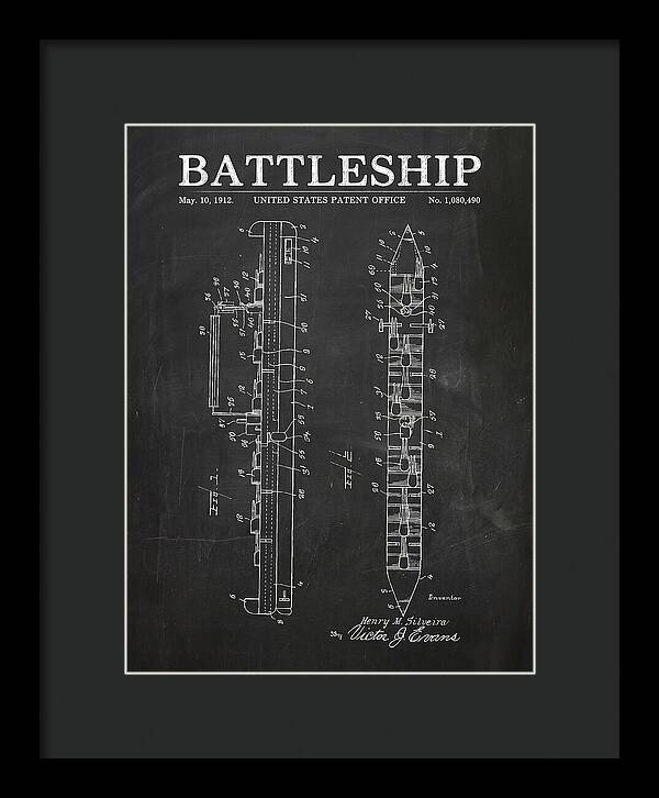 Battleship Chalkboard Patent Us1080490