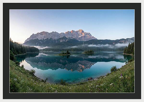 Bavarian Alps Reflected At Dawn