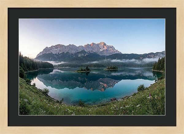 Bavarian Alps Reflected At Dawn