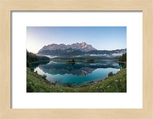 Bavarian Alps Reflected At Dawn