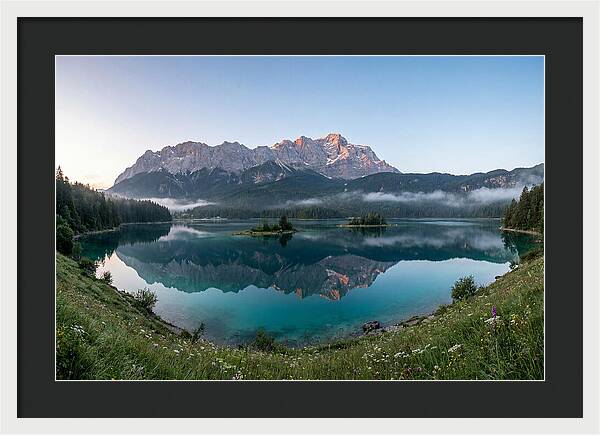 Bavarian Alps Reflected At Dawn