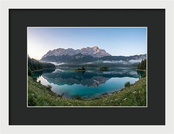 Bavarian Alps Reflected At Dawn