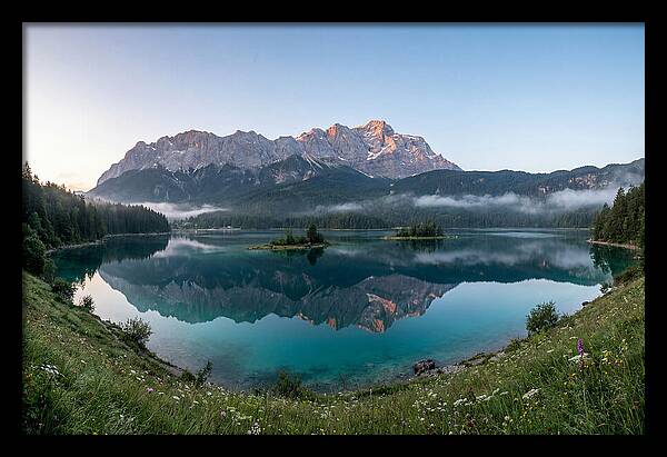 Bavarian Alps Reflected At Dawn