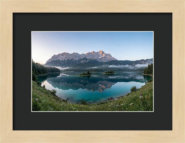 Bavarian Alps Reflected At Dawn